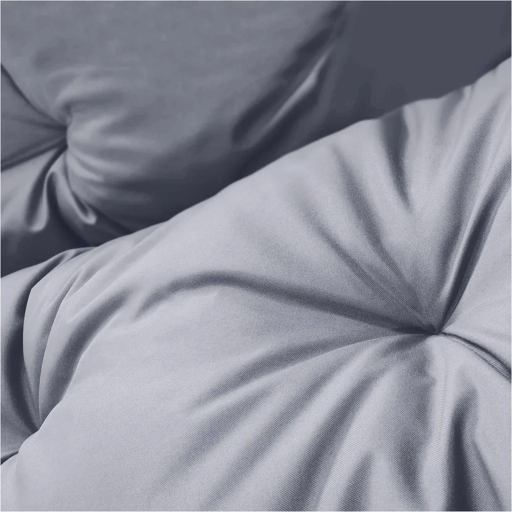 Coussin pour canapé palette 120 x 80 cm imperméable gris avec dossier