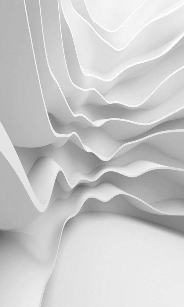 Fototapete - Futuristic Wave 150x250cm - Vliestapete