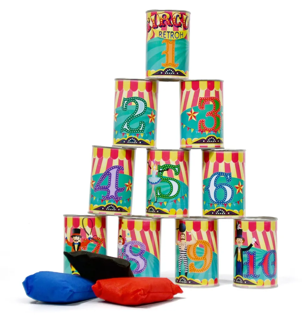 Jeu de Chamboule-Tout Traditionnel pour Enfants et Famille Extérieur