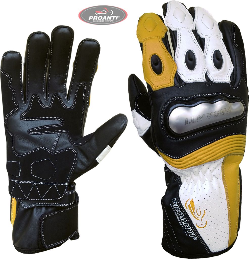Motorradhandschuhe Race Leder Motorrad Handschuhe