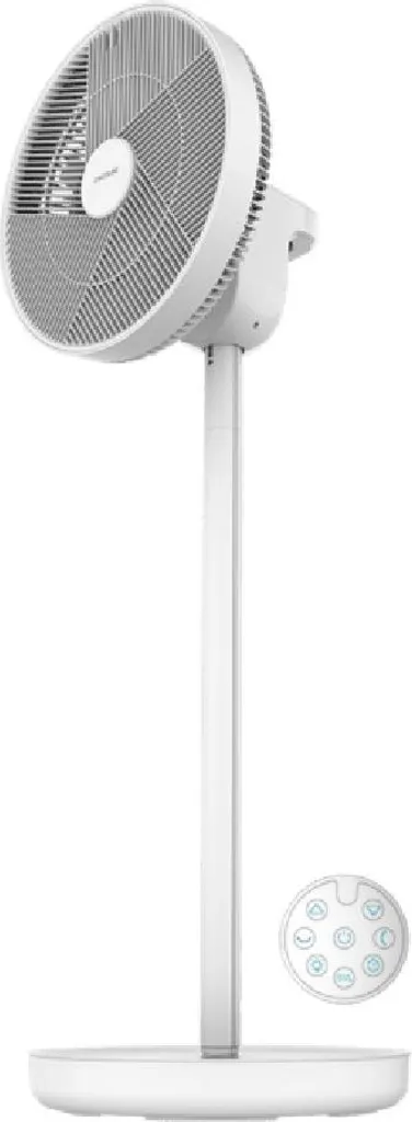 Cecotec 08243 Ventilateur Silencieux à 3 Vitesses avec Design Élégant Blanc