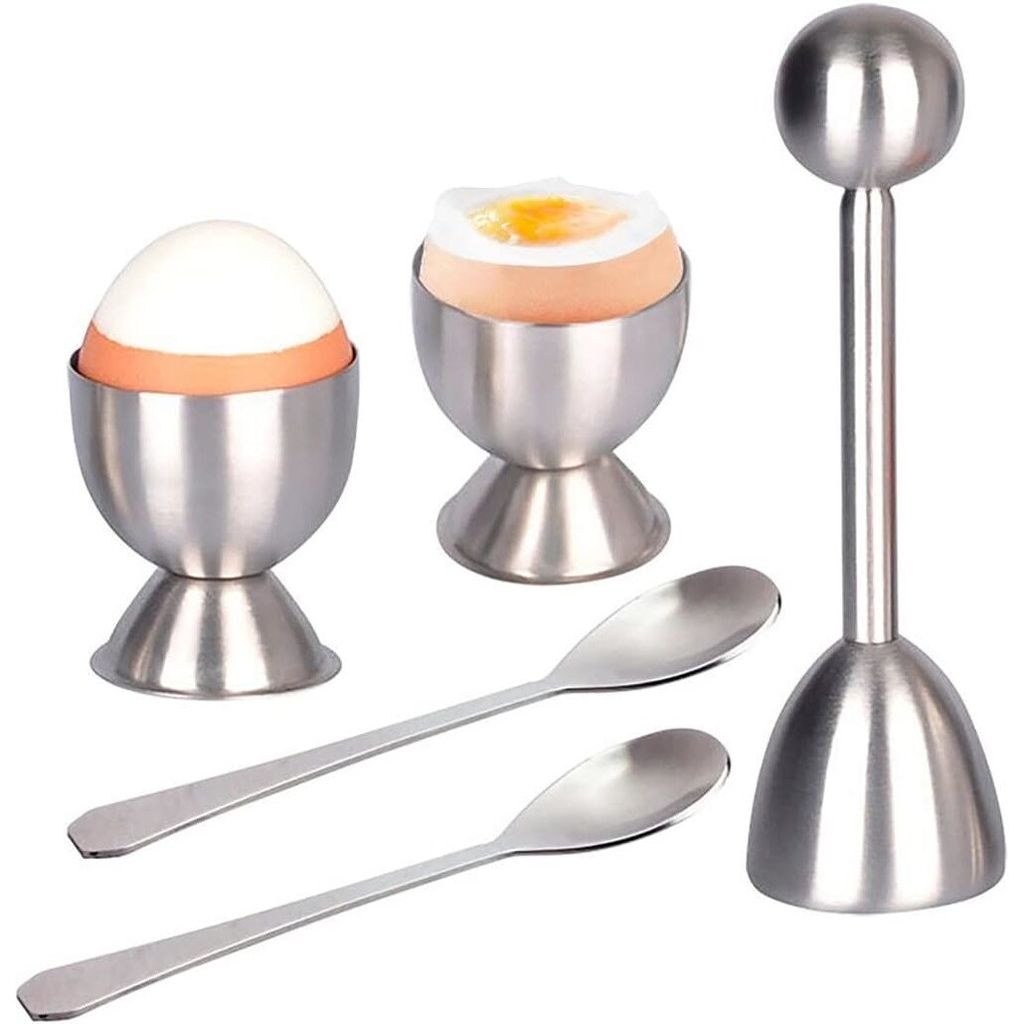 Eierköpfer Eieröffner Edelstahl, Eier Cutter Eierköpfer, Eier Cracker für Weiche Und Hartgekochte Eier Oder Rohe Eier, Werkzeug Zum Öffnen Von...
