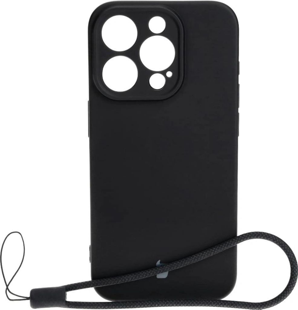 Bizon Case Silikon für iPhone 15 Pro, Schwarz Produktbild 
