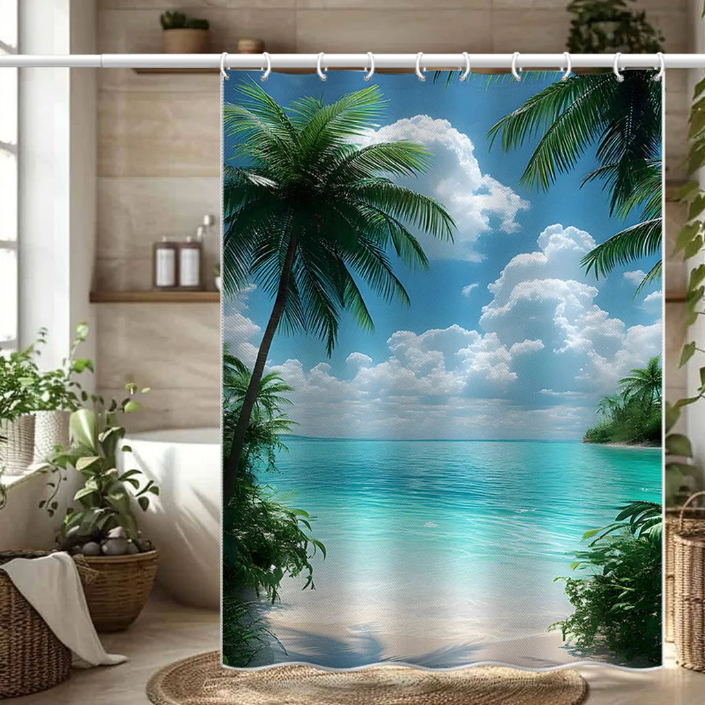 Tenda Doccia 180x180 Cm – Con Stampa, Poliestere Impermeabile, 12 Ganci Inclusi, Lavabile In Lavatrice, Regalo Bagno
