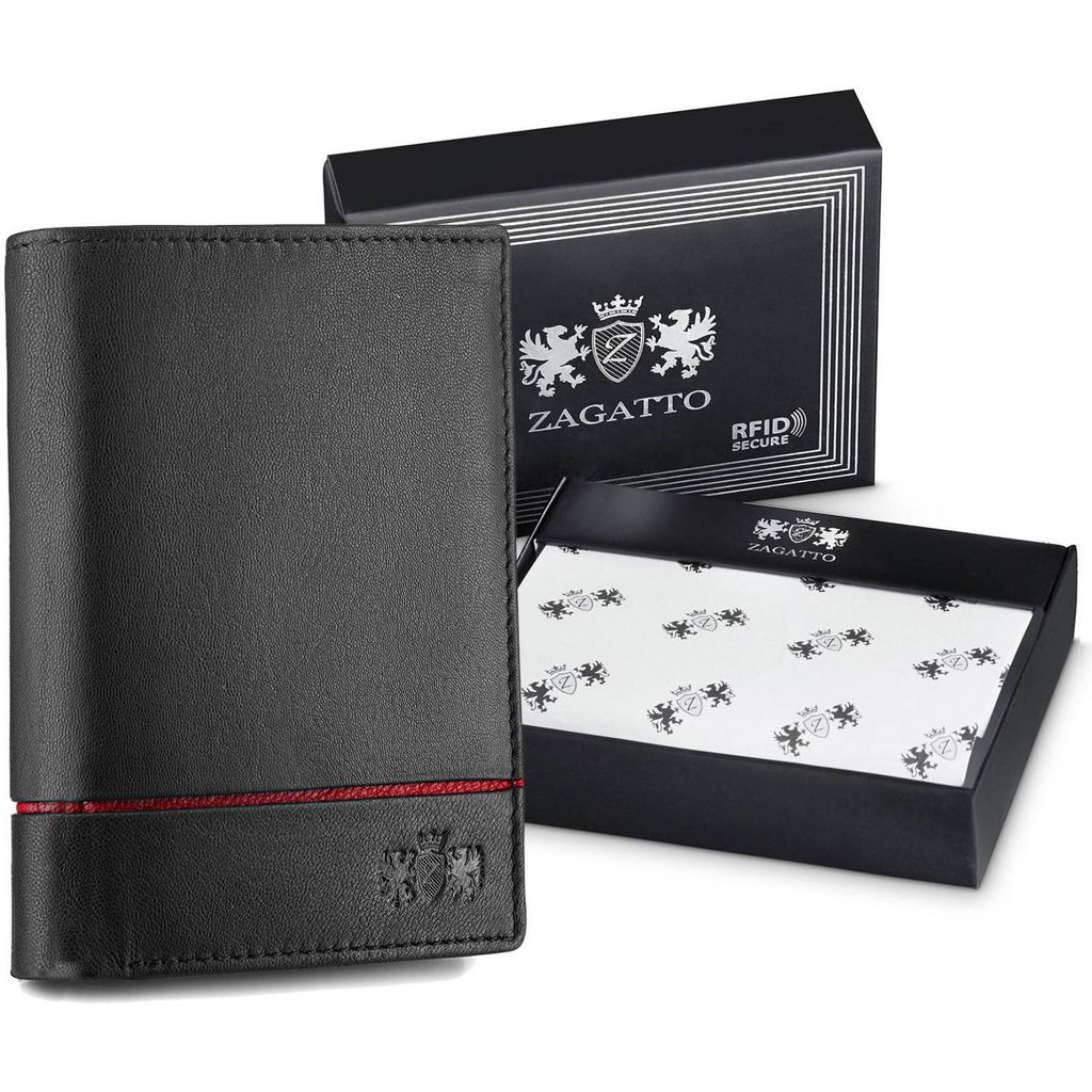Portefeuille homme ZG-N4-F5 RFID BLACK-RED Image du produit 