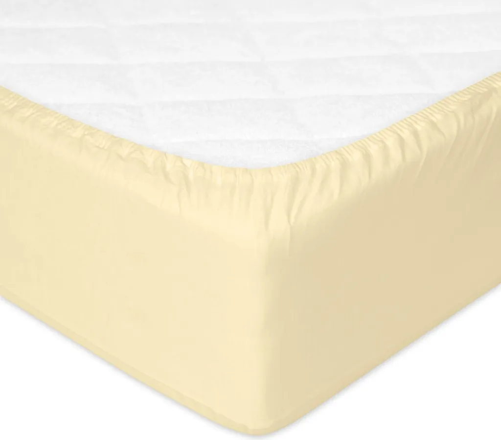 Drap-housse 70x140 jaune imperméable pour protéger le lit de bébé - 7