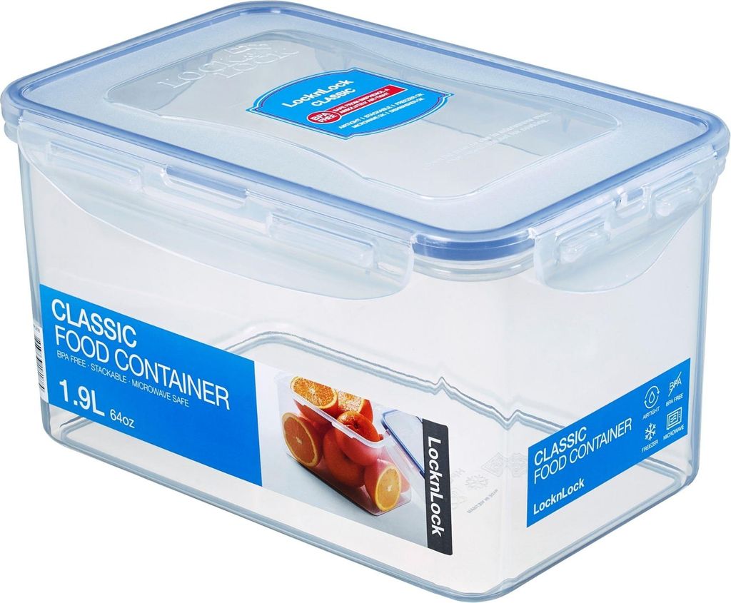 Lock & Lock HPL 818, Box, Rechteckig, 1,9 l, Blau, Produktbild 