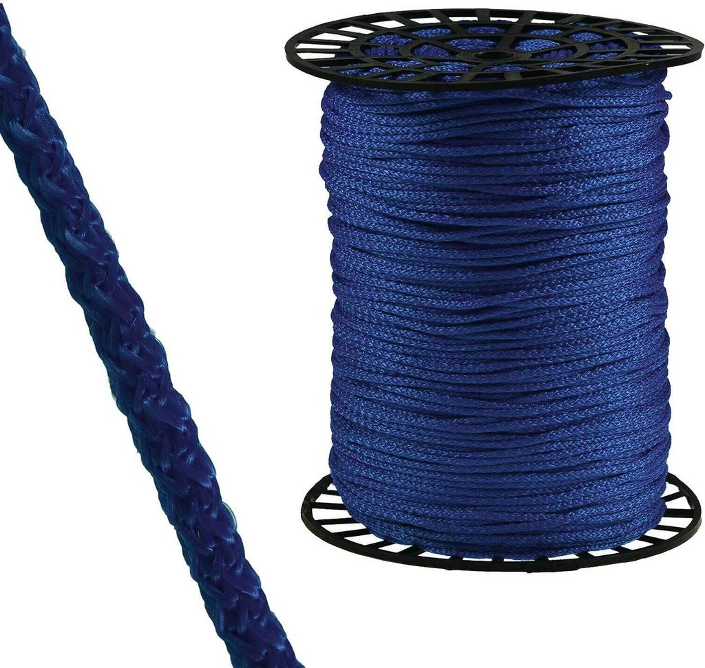 350m Polypropylenkordel Ø 4mm Polypropylenschnur Kordel Schnur Farbwahl, Farbe:blauviolett