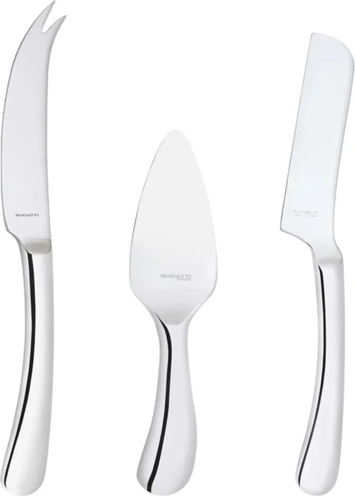 Bugatti Settimocielo MP108051: Set 3 Coltelli Formaggio Professionali