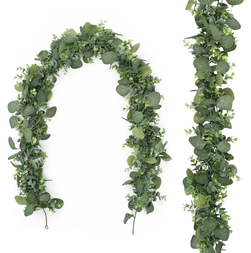 Guirlande d'Eucalyptus pour Mariage et Décoration de Fond de Table x2