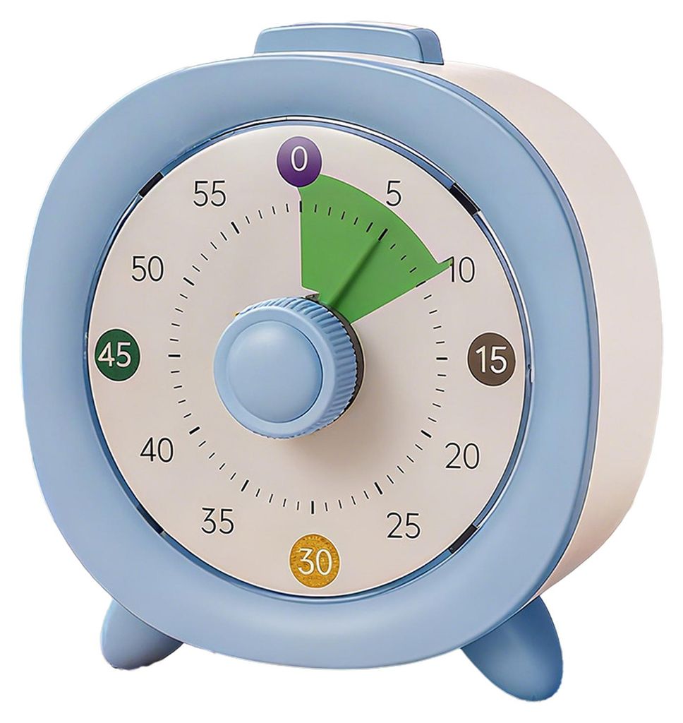 Kindertimer 60 Minuten, visueller Timer, lautloser Countdown, Uhr ohne Bildschirm, keine Einstellungen, Timer für Klassenzimmer und Heimunterricht
