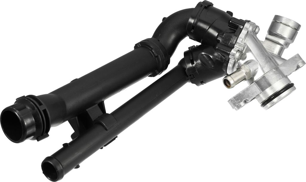 Motorkühlmittelthermostatgehäuse Nr. A2742000615 für Mercedes-Benz CLA45 / Innerer Wasserpumpenthermostat / Langlebiges Aluminium / 1 Stück Sil...