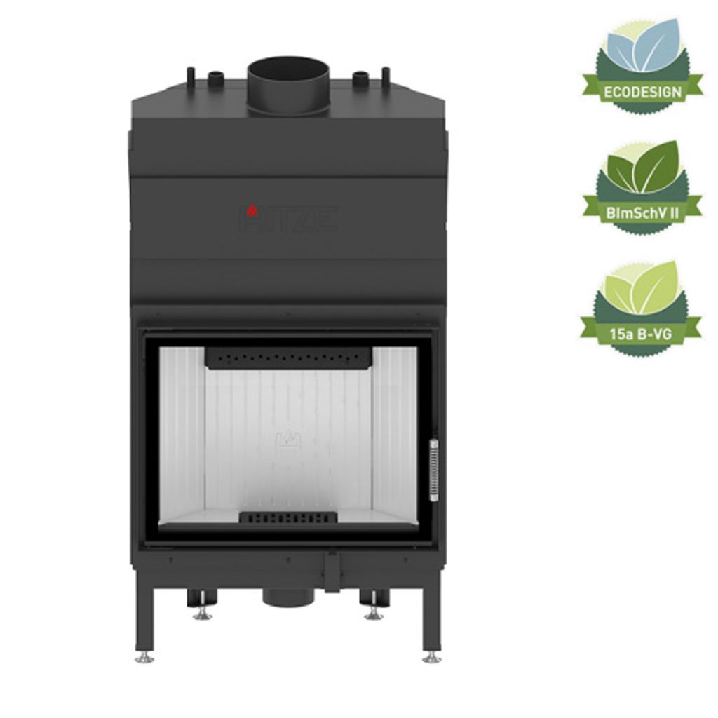 Hitze ALBERO AQUASYSTEM Kamineinsätze mit Wassermantel / ALAQS 68×53.SD 19kW