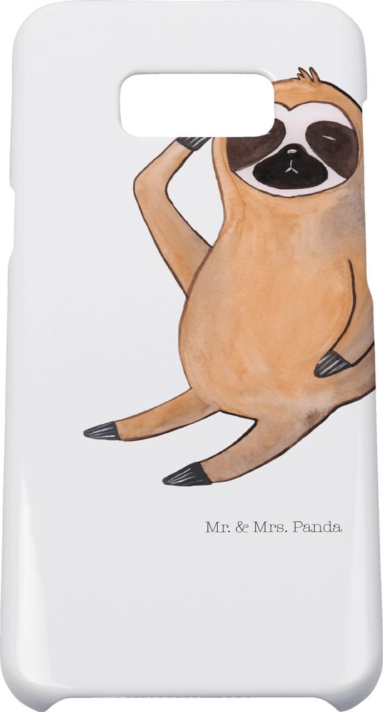 Mr. & Mrs. Panda Samsung Galaxy S8 plus Handyhülle Faultier Vogel - Weiß - Geschenk, Lieblingstier, Handy, Morgenmuffel, Genervt, Müde, Hülle, ...