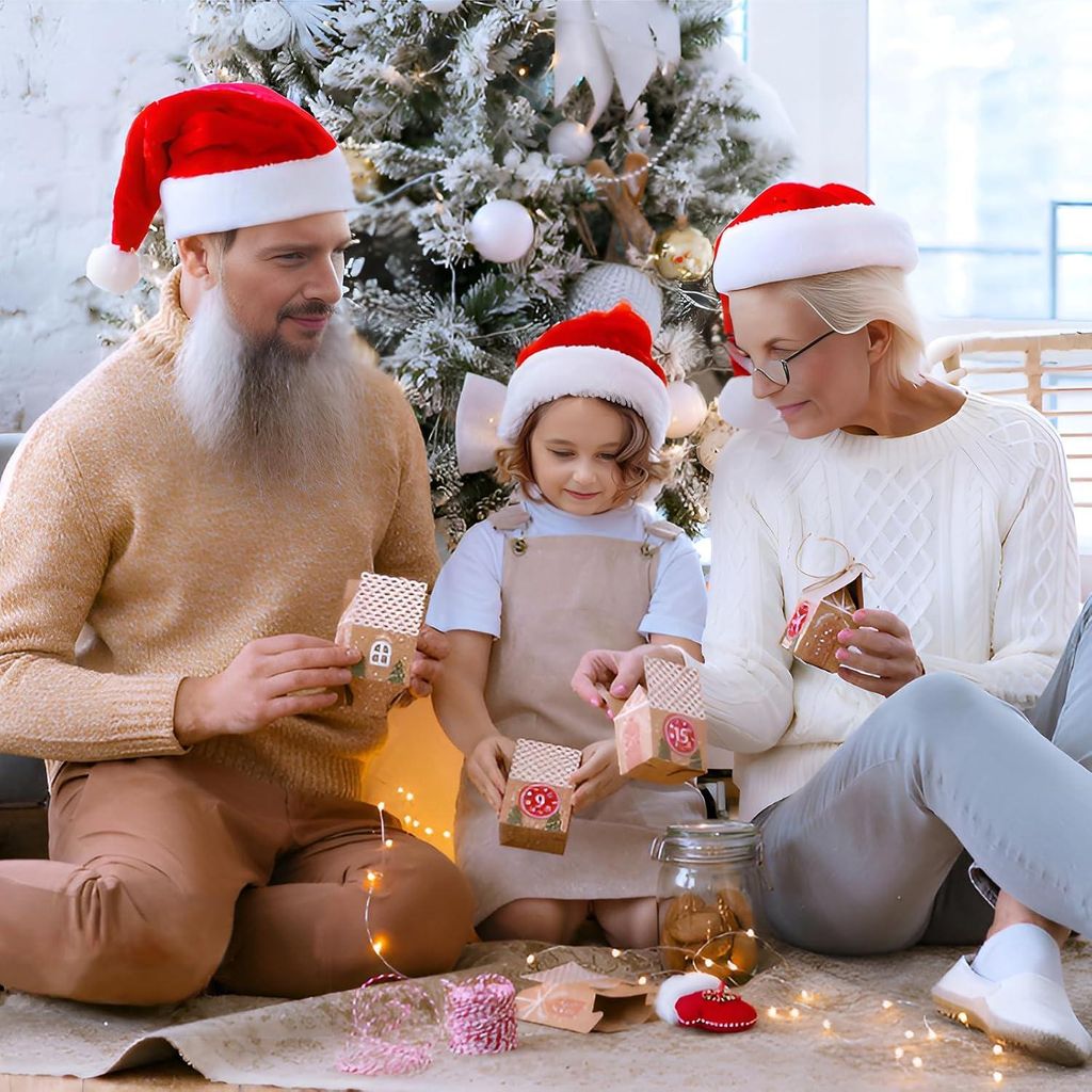 Weihnachtsgeschenkboxen für kreative Festdekorationen und Verpackungen - 50 Stück