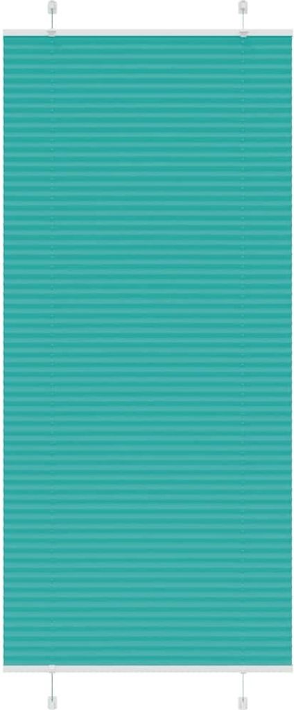 Plissee Petrolgrün 95x200 cm Stoffbreite 94,4 cm Polyester