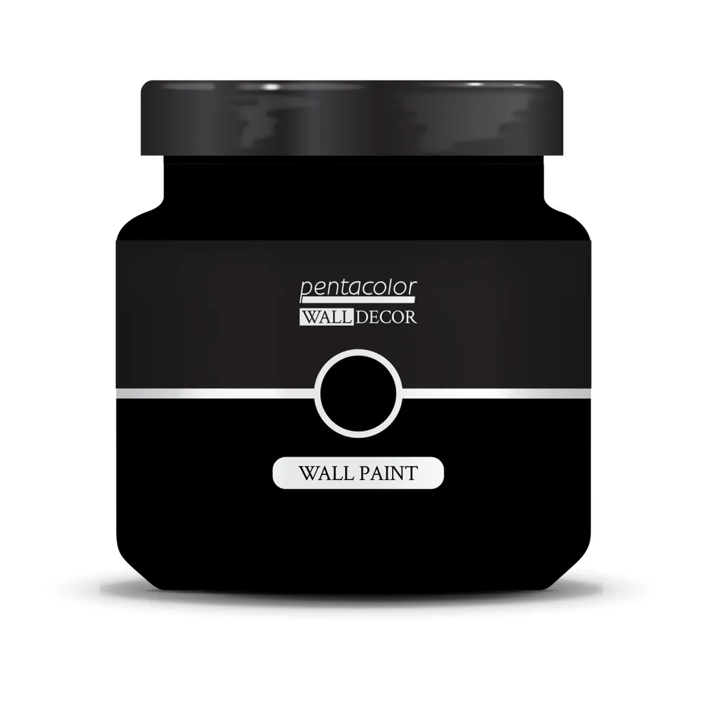 Peinture Acrylique Murale Noir Profond Pentart 1000 ml Haute Couvrance