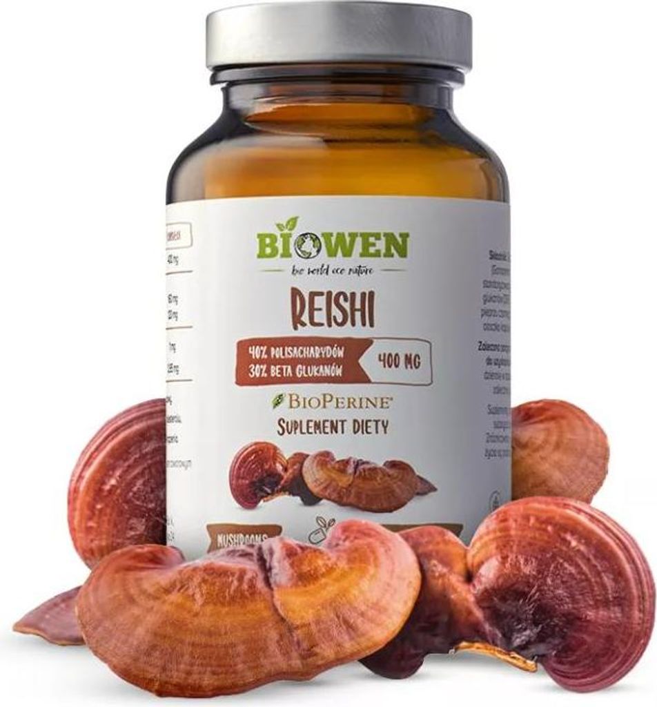 REISHI-PILZ-EXTRAKT (400 mg) GLUTENFREI 90 KAPSELN – BIOWEN