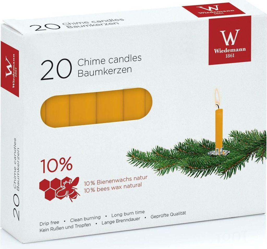 Wiedemann 112005.002 Christbaumkerze - natur 10% Obrázok produktu 