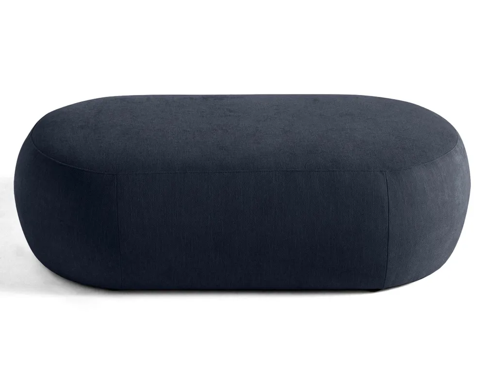 Pouf modulable bleu marine Santorini : l'extension idéale du canapé
