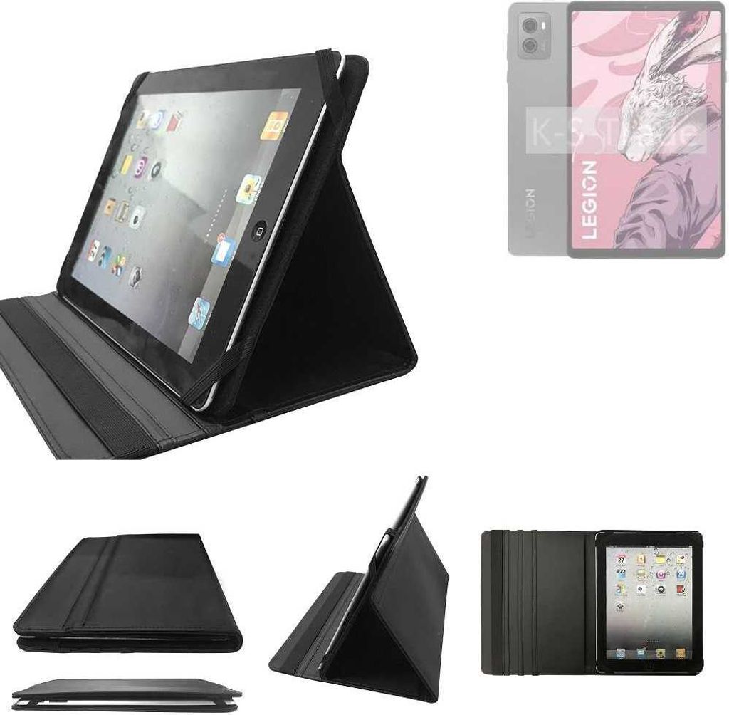 High quality kompatibel mit Lenovo Legion Y700 2023 Schutz Hülle Business Case Tablet Schutzhülle Flip Cover Ultra Slim Bookstyle Tasche schwarz.