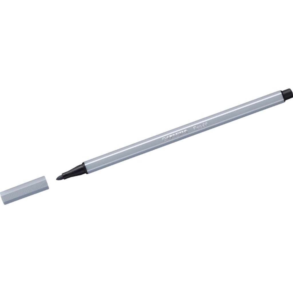 Stylo feutre Premium - STABILO Pen 68 - stylo simple - gris Image du produit 