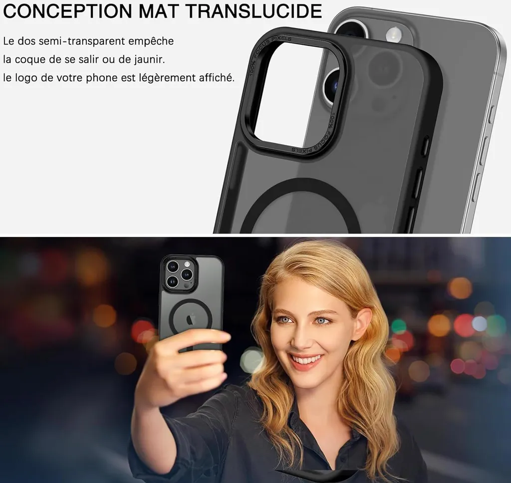 Cover iPhone 15 Pro Max Anti-Urto: MagSafe e Camera Metal Frame - 5
