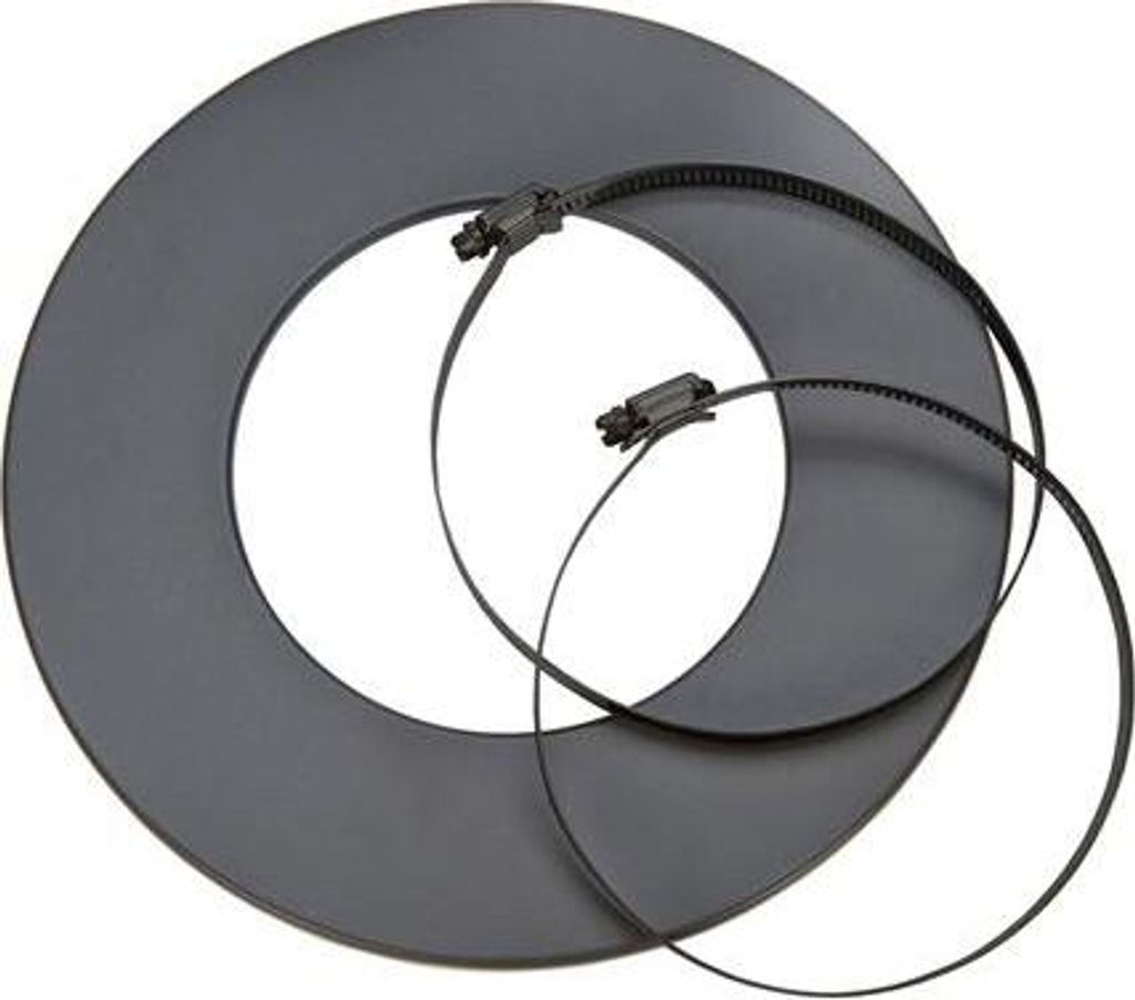 CB-tec Rosette für Aluflexrohre Ø 80 mm grau