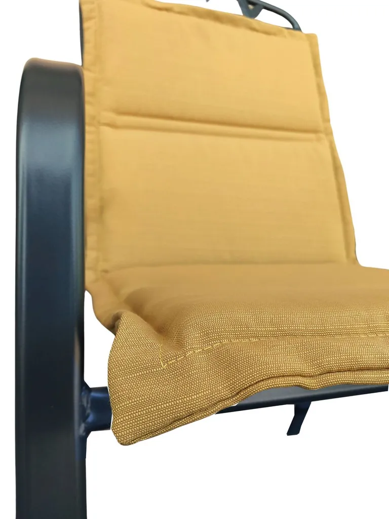 Lot de 4 coussins pour fauteuils de terrasse Centauri ocre 120x48 - 5