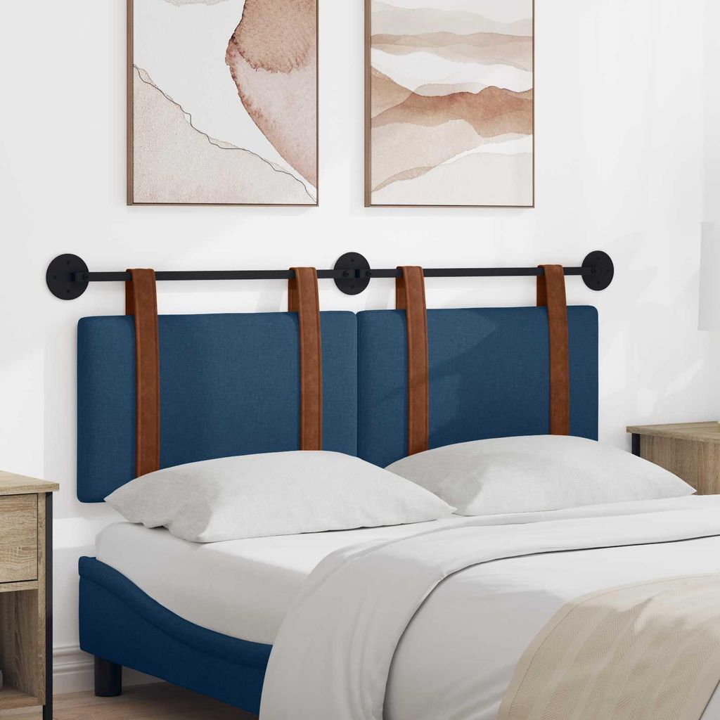 "Neues Produkt" Hängevorderseite Wandmontiert - CLORIS - Blau 150x55x5 cm Antikes Polyurethan- Kopfteile V3108