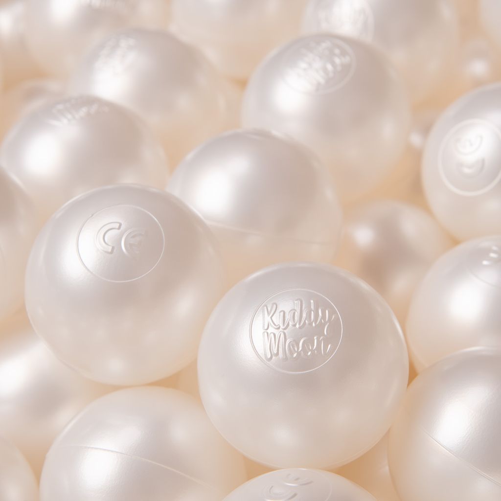 KiddyMoon plastikowe piłeczki 6cm perła 100/6cm zabawka Zdjęcie produktu 