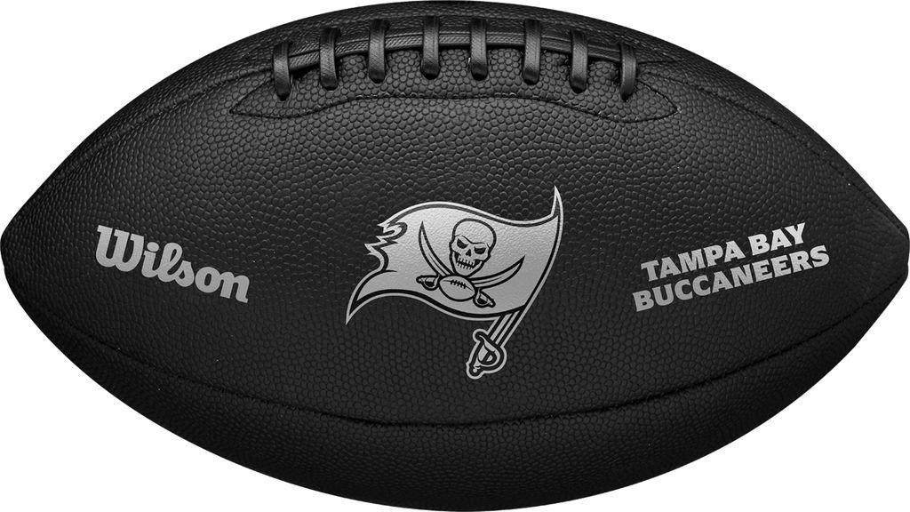 Wilson NFL Team Metallic Premiere Tampa Bay Buccaneers Ball WF4015830XB, American-Football-Bälle, Unisex, Schwarz, Größe: 9