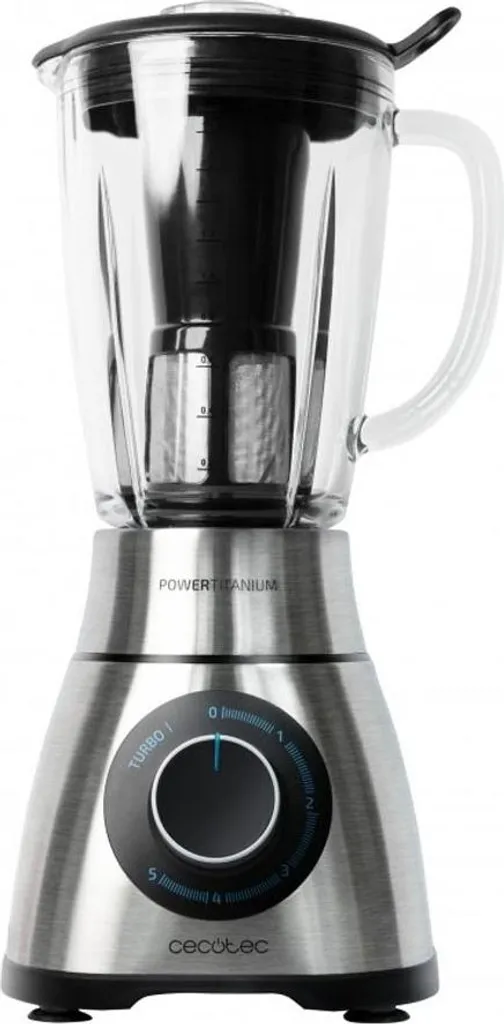 Mixeur Cecotec Power Black Titanium 1300 pour Mixer la Glace et Noix