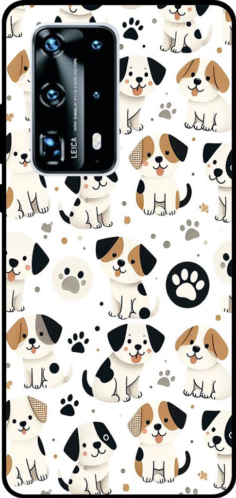 Smartphonica Handyhülle passend für Huawei P40 Pro Plus mit Hundedruck - TPU Backcover Hülle Hundedesign