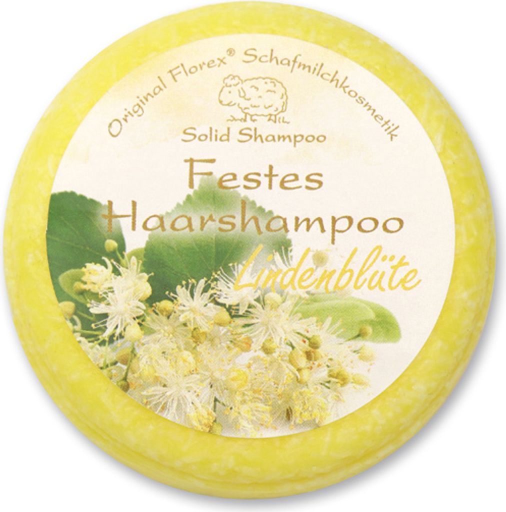 Florex Festes Haarshampoo Lindenblüte Naturprodukt Verpackt Produktbild 