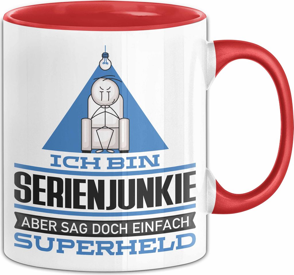 Serienjunkie Geschenk Tasse Ich Bin Serienjunkie Aber Sag Produktbild 