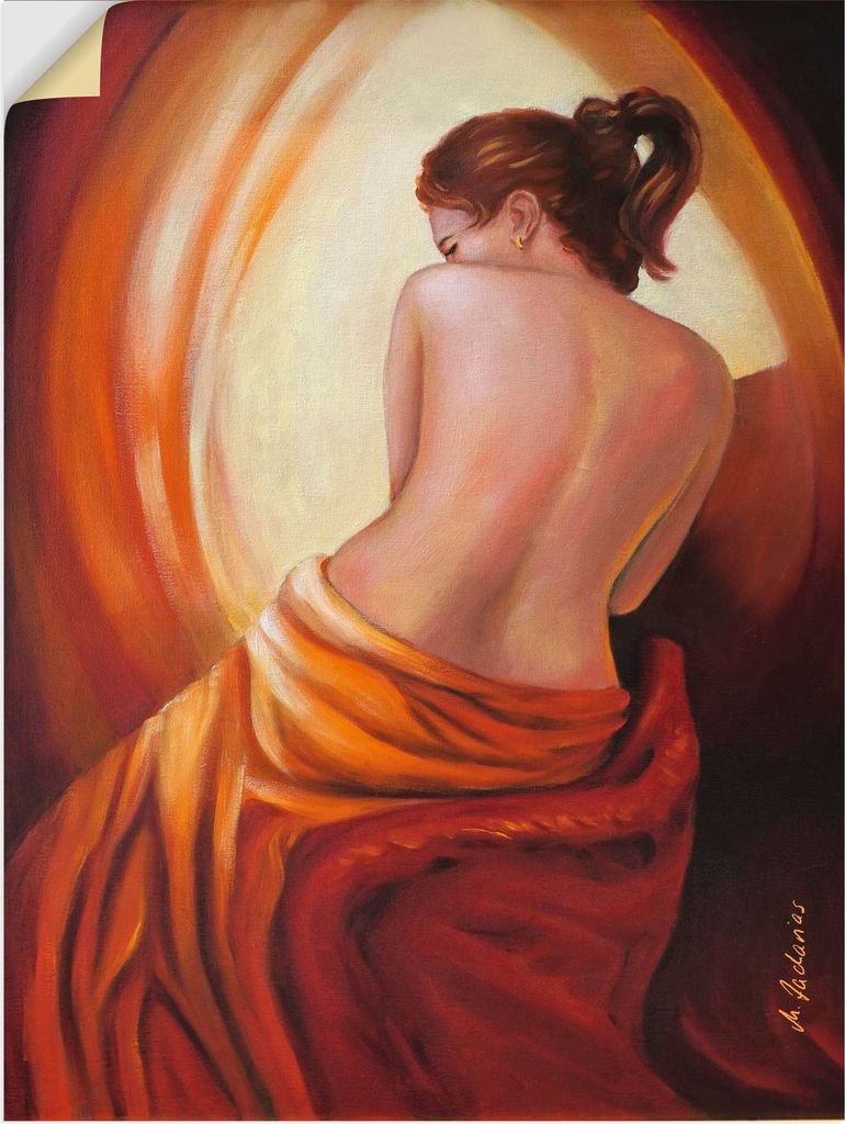 ARTland Wandbild, selbstklebend Weiblichkeit im Licht Größe: 90x120 cm