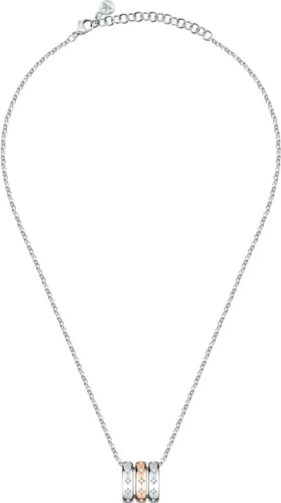 Collier en acier résistant design italien Insieme SAKM77 brillant