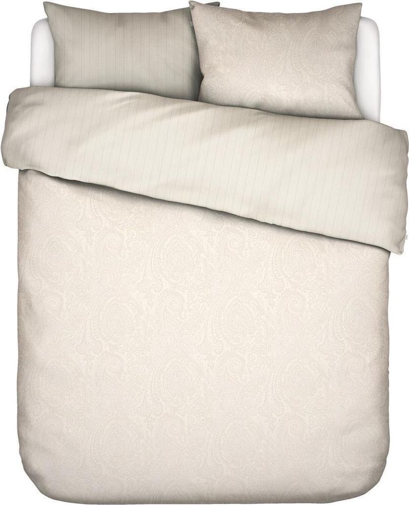 Essenza Satin-Bettwäsche-Garnitur Fabrice Farbe Ivory Größe 155x220+80x80