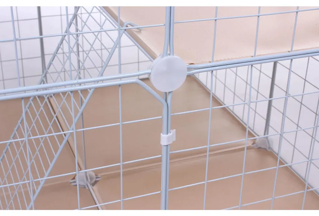 Parc pour animaux Bella blanc 1 pièce : Enclos modulable haute qualité