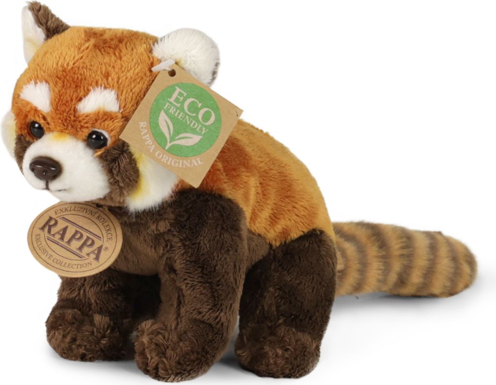 Rappa Plyšová panda červená 18 cm ECO-FRIENDLY Obrázok produktu 