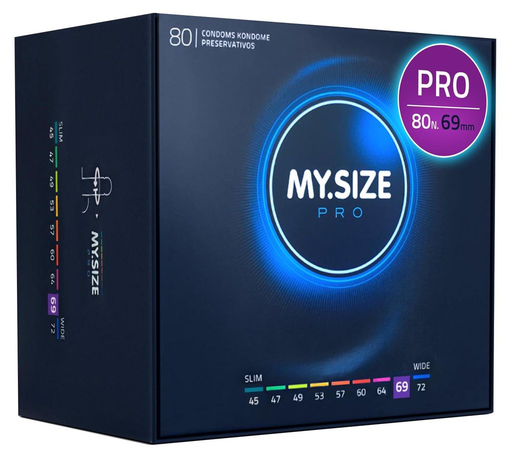 MY.SIZE PRO Preservativi Elite taglia 7, 69 mm, XXXL, 80 Immagine del prodotto 