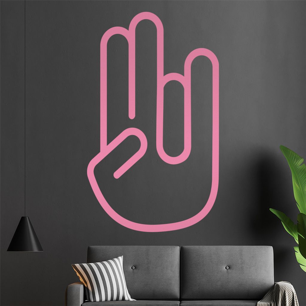 The Shocker Hand Wandtattoo in 6 Größen - Wandaufkleber Wall Sticker - Dekoration, Küche, Wohnzimmer, Schlafzimmer, Badezimmer