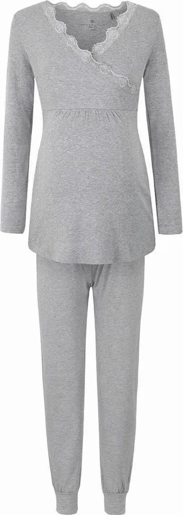 Pyjama Grossesse Bellybutton en Coton Bio - Pantalon avec Bande Souple