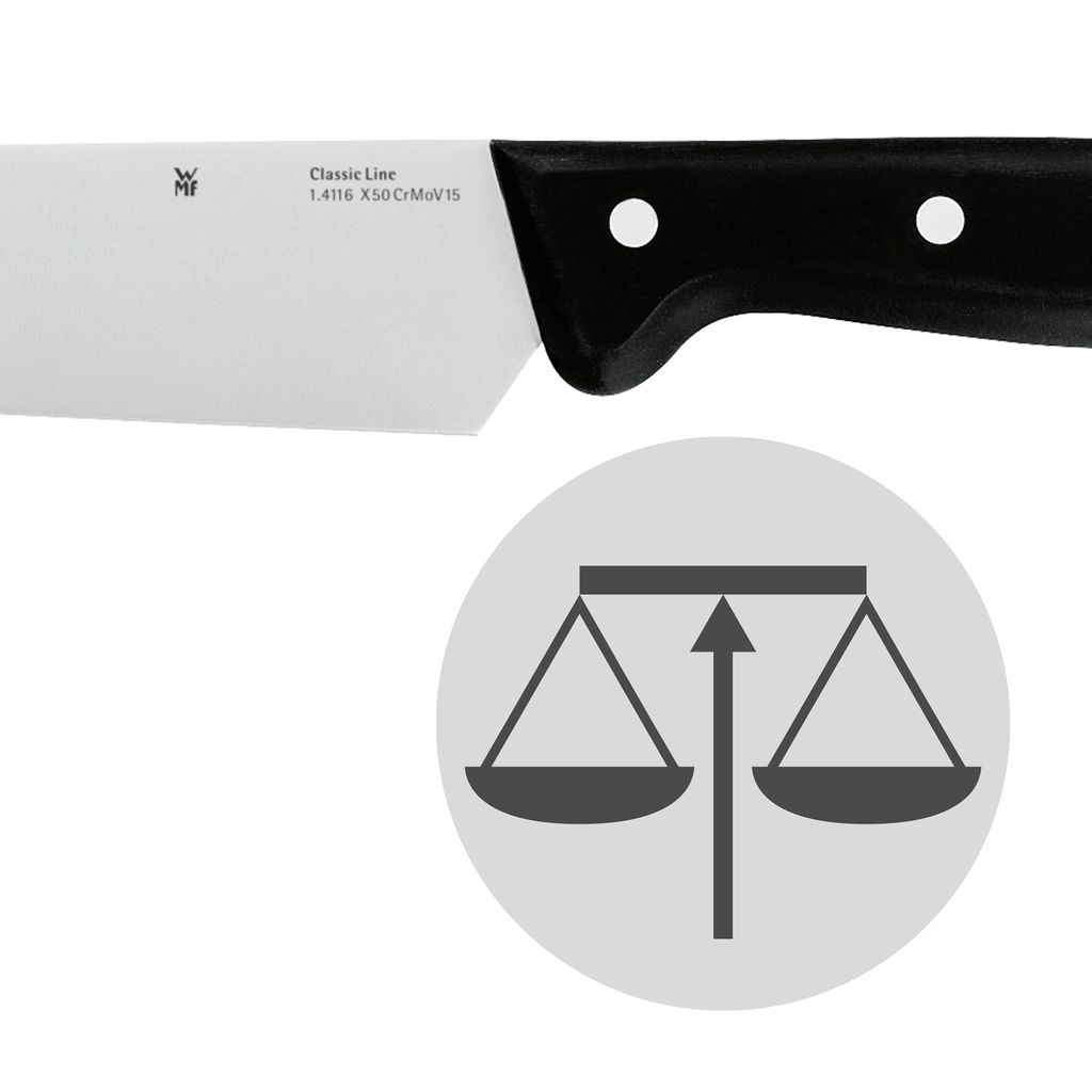 WMF Messerset 2-teilig + Vespermesser – Schäl- & Gemüsemesser & Brotmesser, Rot | Spezialklingenstahl