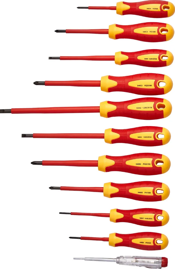 Set Cacciaviti Isolati 1000V SucceBuy VDE GS - Protezione Elettrica 11 Pezzi