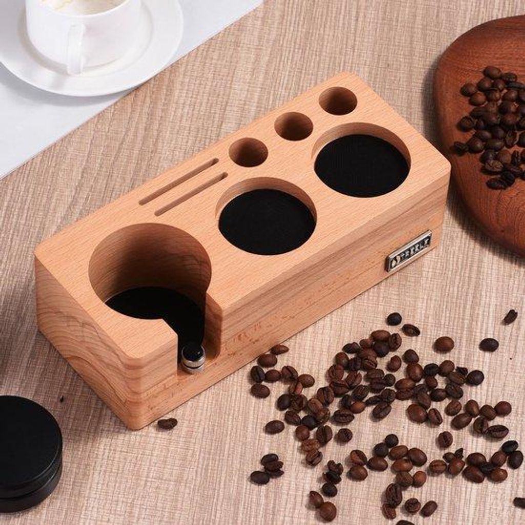 Espressotamper Station 51/54mm Holz Kaffeezubehör