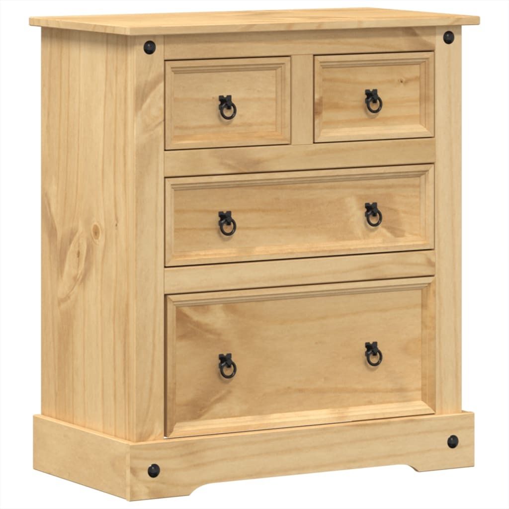 vidaXL Komoda  80x43x91 cm z masivního borovicového dřeva Obrázek produktu 