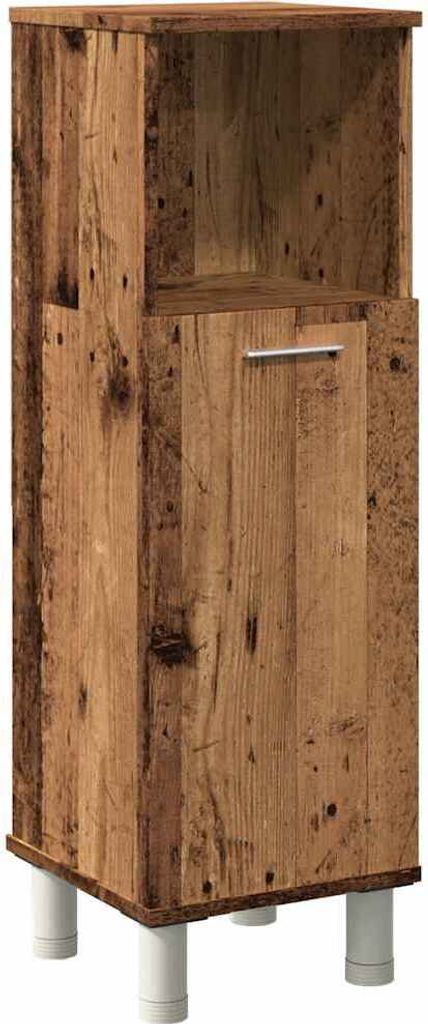 Badschrank Altholz-Optik 30x30x95 cm Holzwerkstoff