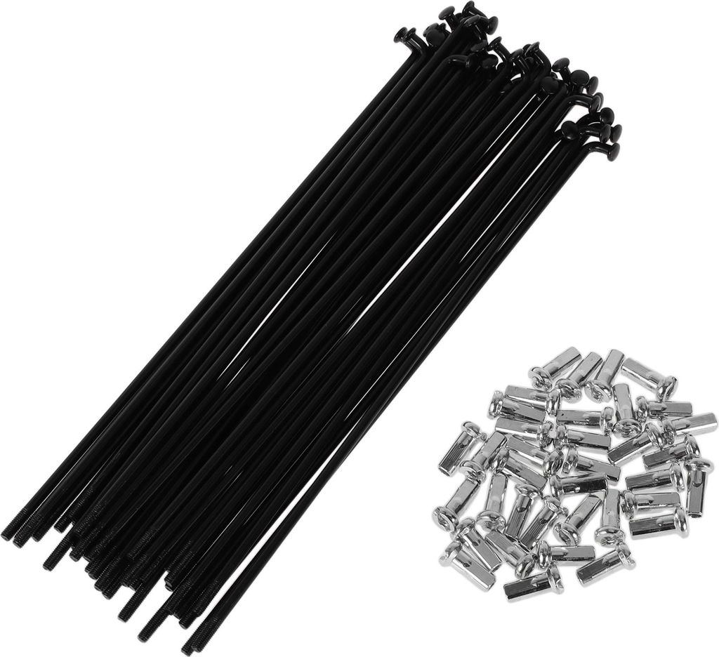 36 Set 12G Fahrradspeichen 159mm Fahrradspeichen 45 Stahl Schwarz